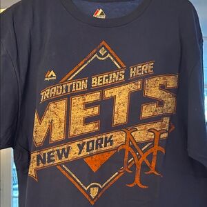 Mets tradition begins here tee shirt